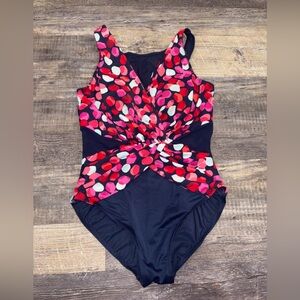 Miraclesuit Women's Baby Bloomer Palma One Piece Swimsuit Multi Size 14 (IT 48)